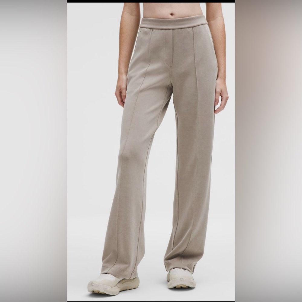 Lululemon Softstreme Mid Rise Women's Pants-Color Warm Ash Grey